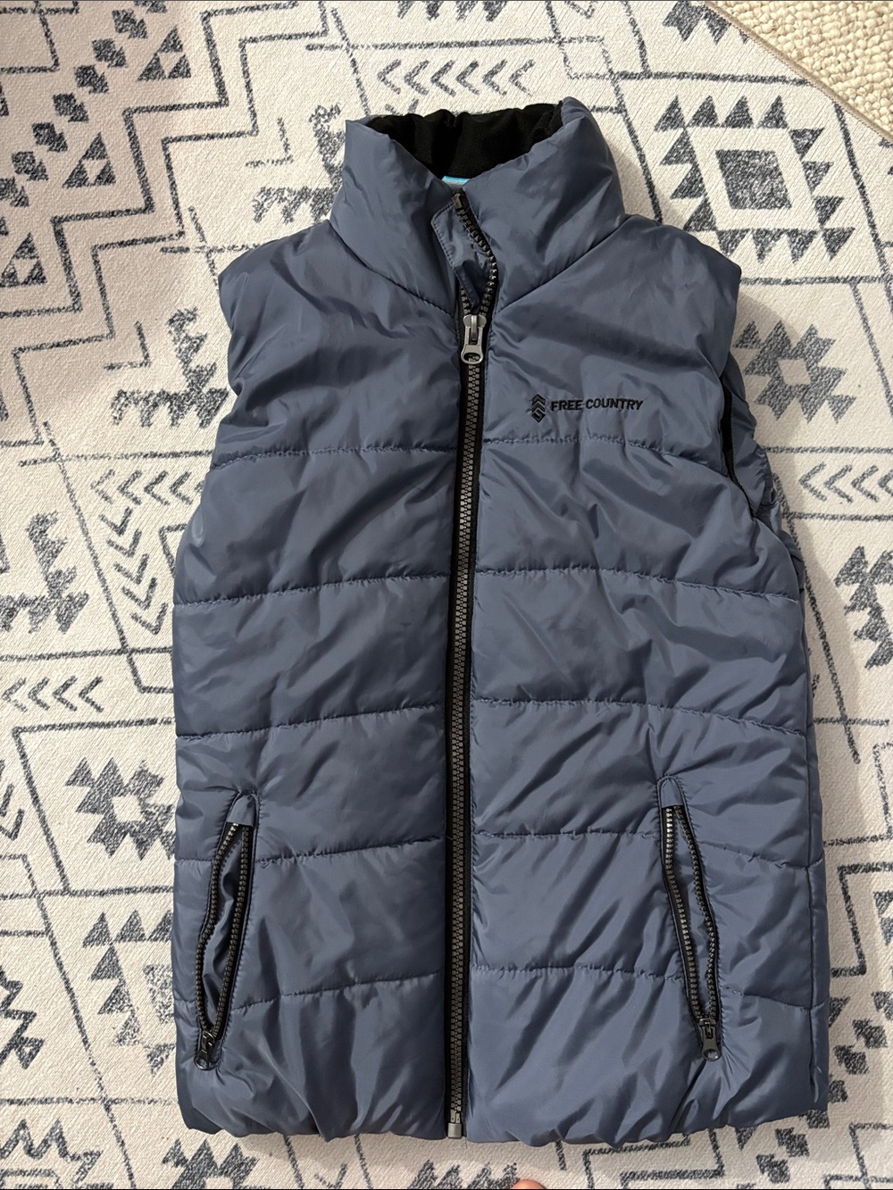 Free Country Slate Blue Quilted Puffer Vest